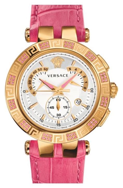 versace pink and green watch|gold Versace watch women.